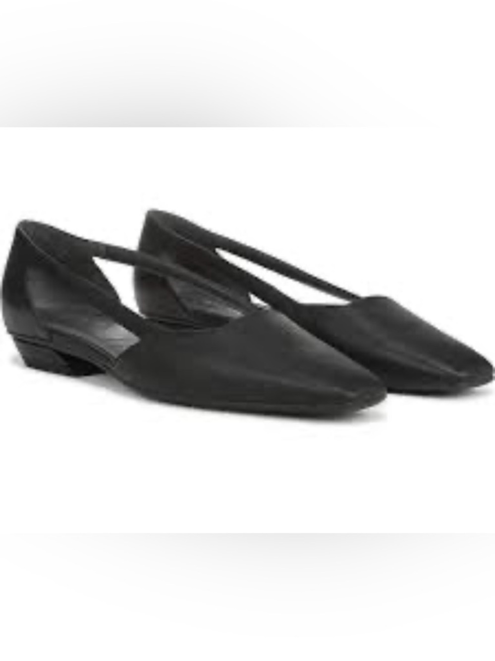 Franco Sarto Black Cutout Flats